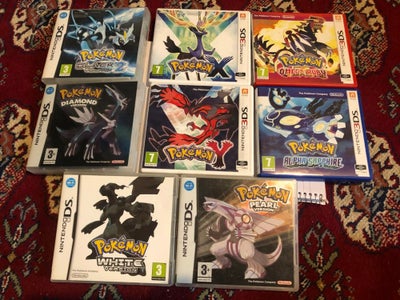 Pokemon Omega Ruby, Pokemon White/Black, Nintendo 3DS, rollespil, Alle spil er på engelsk

Pokemon X