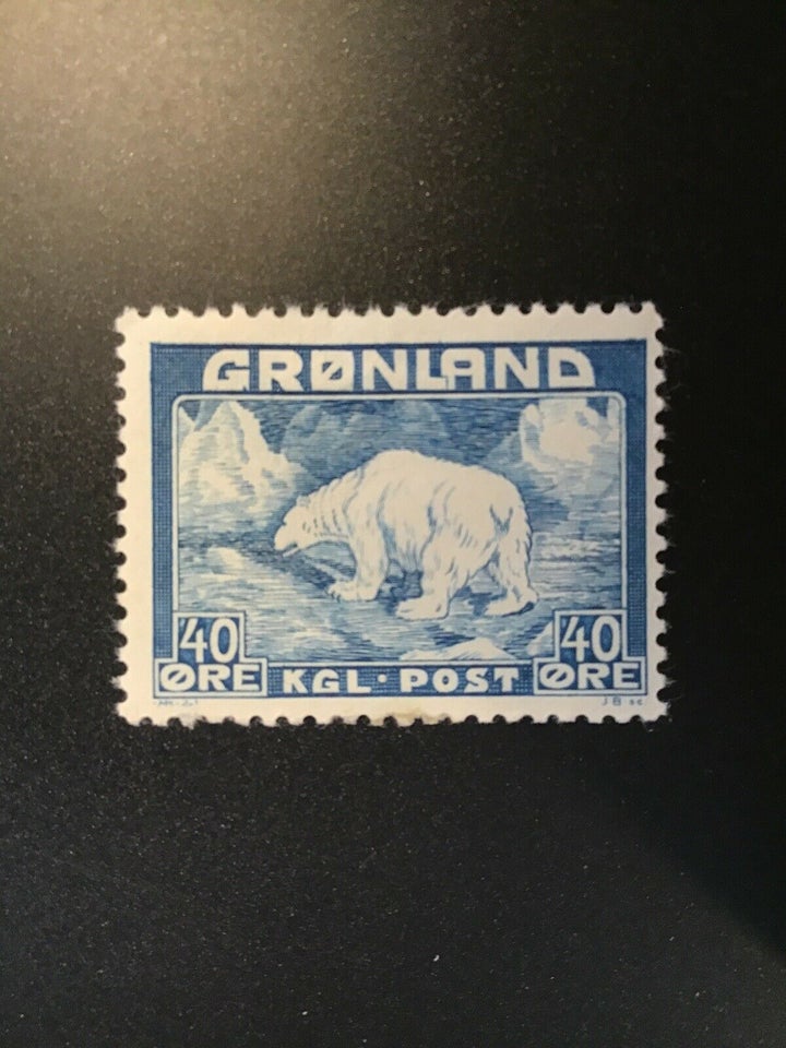 Grønland, ustemplet, AFA nr. 27