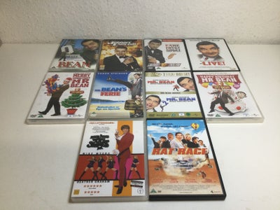 DVD, komedie, Mr. Bean dvd’er pris pr stk 25 

Bean den ultimative katastrofefilm
Johnny English 
Be