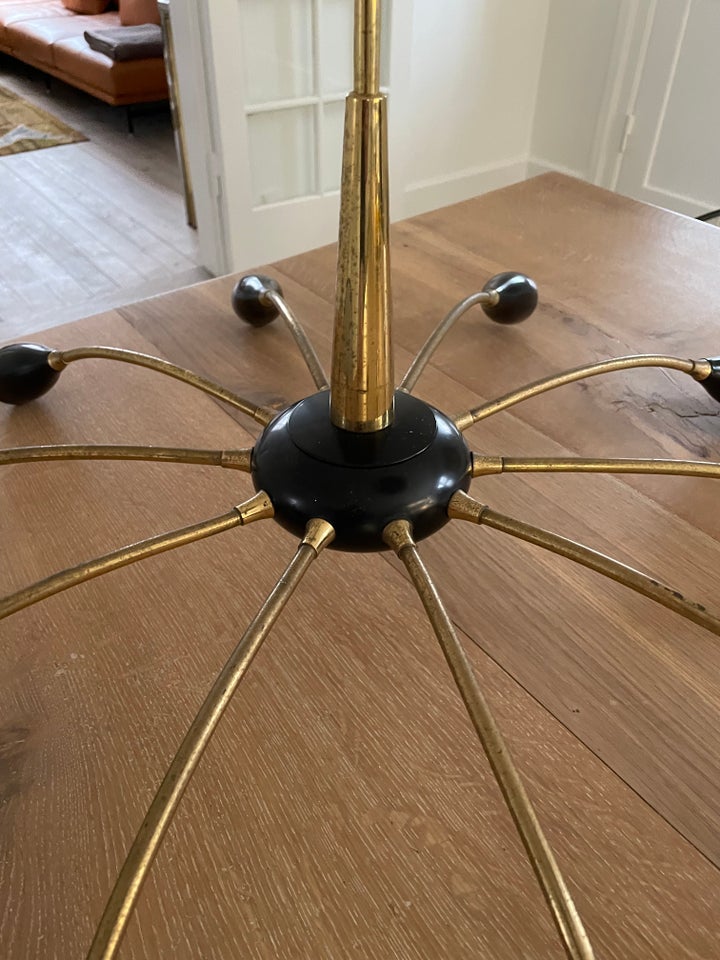 Lysekrone, Unik gammel messing Sputnik lampe fra 50'erne