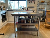 Arbejdsbord til køkken i rustfrit stål