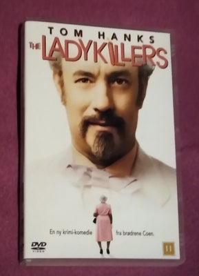 The ladykillers, DVD, krimi, En krimi komedie fra 2004 med Tom Hanks i hovedrollen. Dvd er I flot st