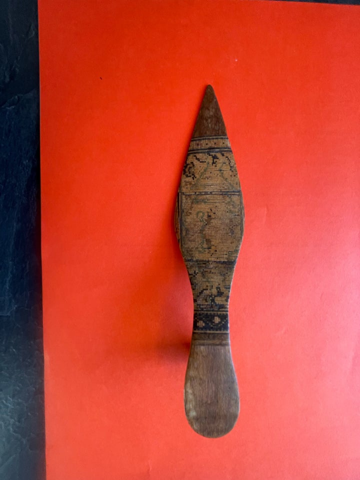 Brevkniv, Træ intarsia, 125 år gl.