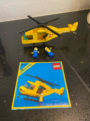 Lego City, Lego 6697 Redningshelikopter, Lego City Redningshelikopter komplet med manual fra 1983 fr