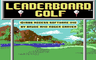 Leaderboard , Commodore 64 & C128, 


Access Software, 1986:


"Leaderboard"


Skønt skønt golf-spil