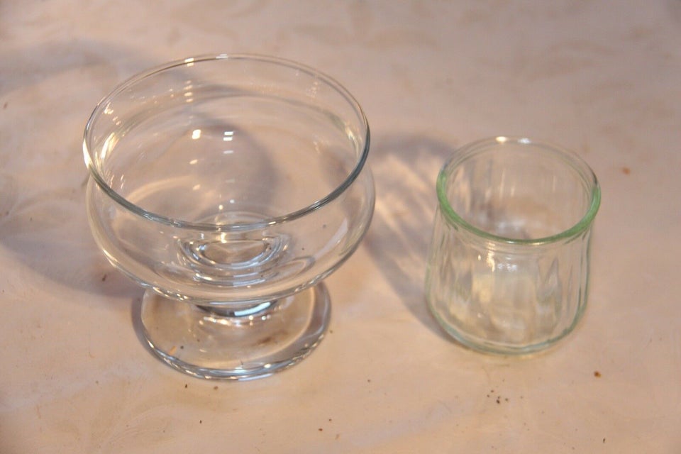 Glas, 1 Glasskål og 1 glas, Ukendt