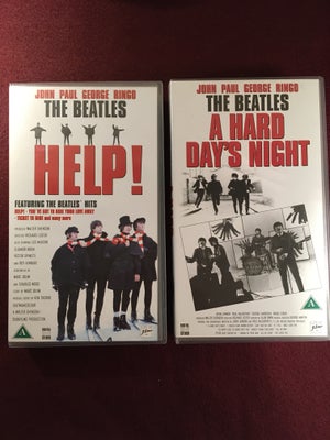 Musikfilm, 2 Beatles-film, Beatles - A hard Days Night (Produceret I 1995, bånd er stadig I plast!)
