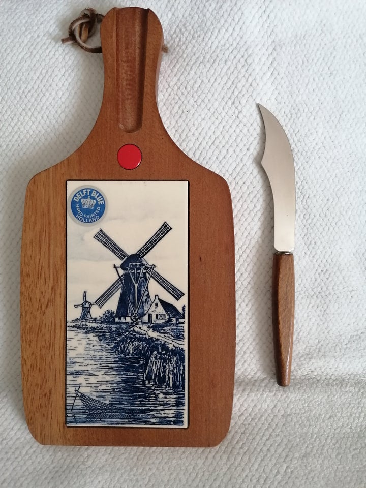 Ubrugt retro ostebord, Delft Blue (Holland)