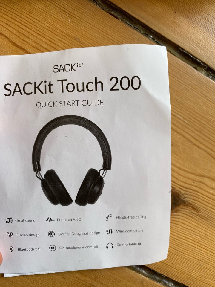 trådløse hovedtelefoner, Andet mærke, SACKit Touch 200