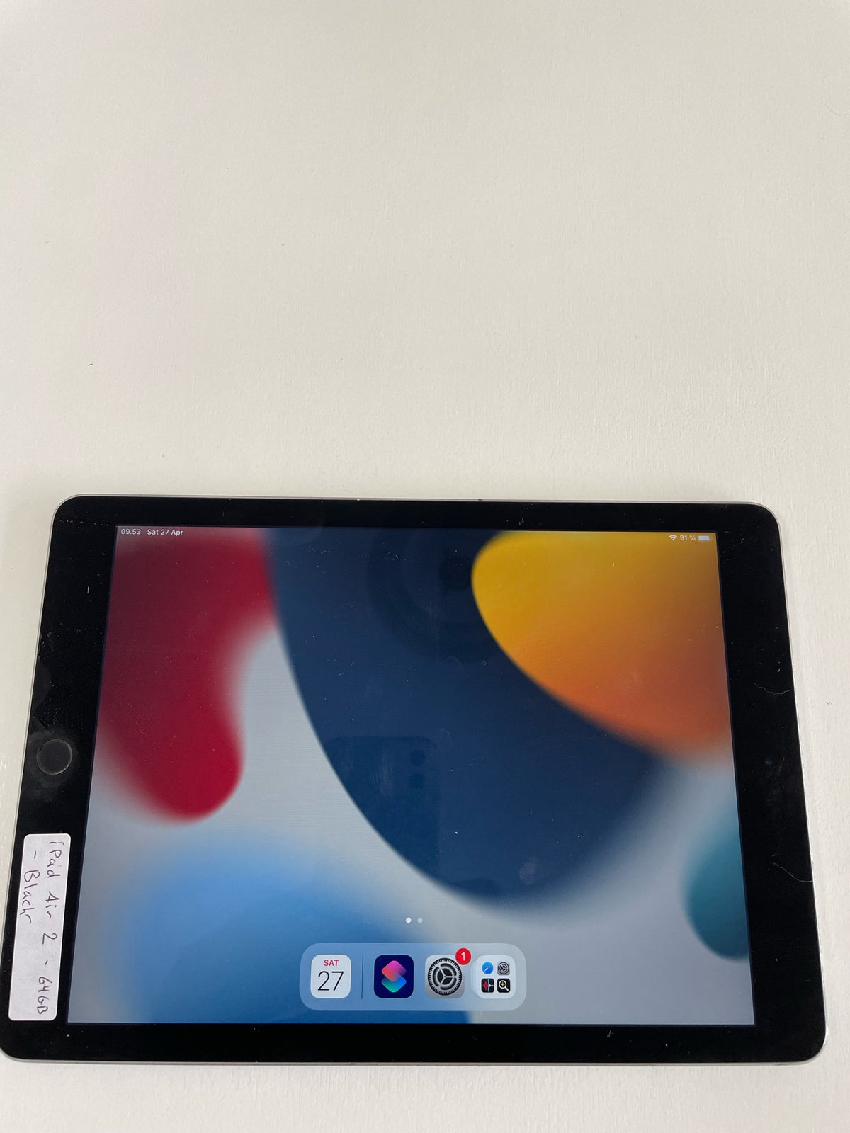 iPad Air 2, 64 GB, sort