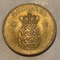 Danmark, mønter, 2 kr