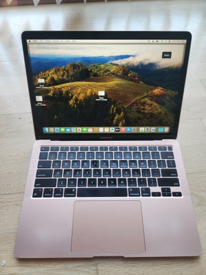 MacBook Air, M1 2020, 16 GB ram, 512 GB harddisk, Defekt, Guld, 13", US tastatur. Købt i maj 2022, i