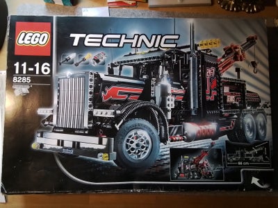 Lego Technic, 8285, Tow Truck SILVER EDITION fra 2006
Æsken er åbnet og har ridser og buler.
Alle po