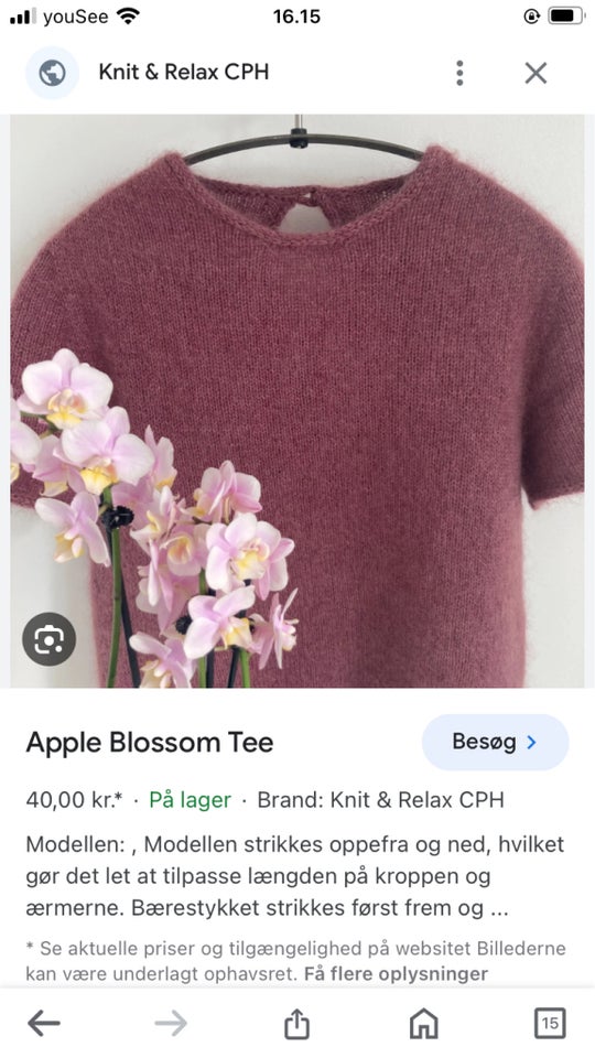 Bluse, APPLE BLOSSOM TEE, str. 42