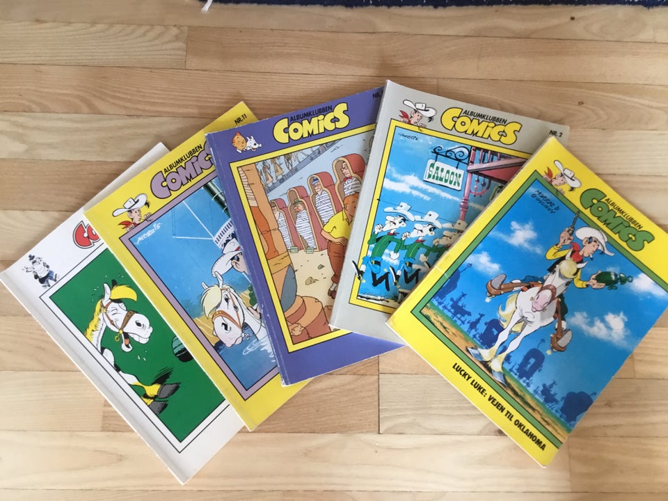 Lucky Luke og TinTin, Albumklubben Comics, Tegneserie