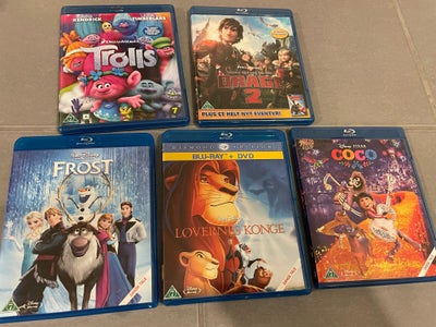 5 Disney film, instruktør Disney, Blu-ray, tegnefilm