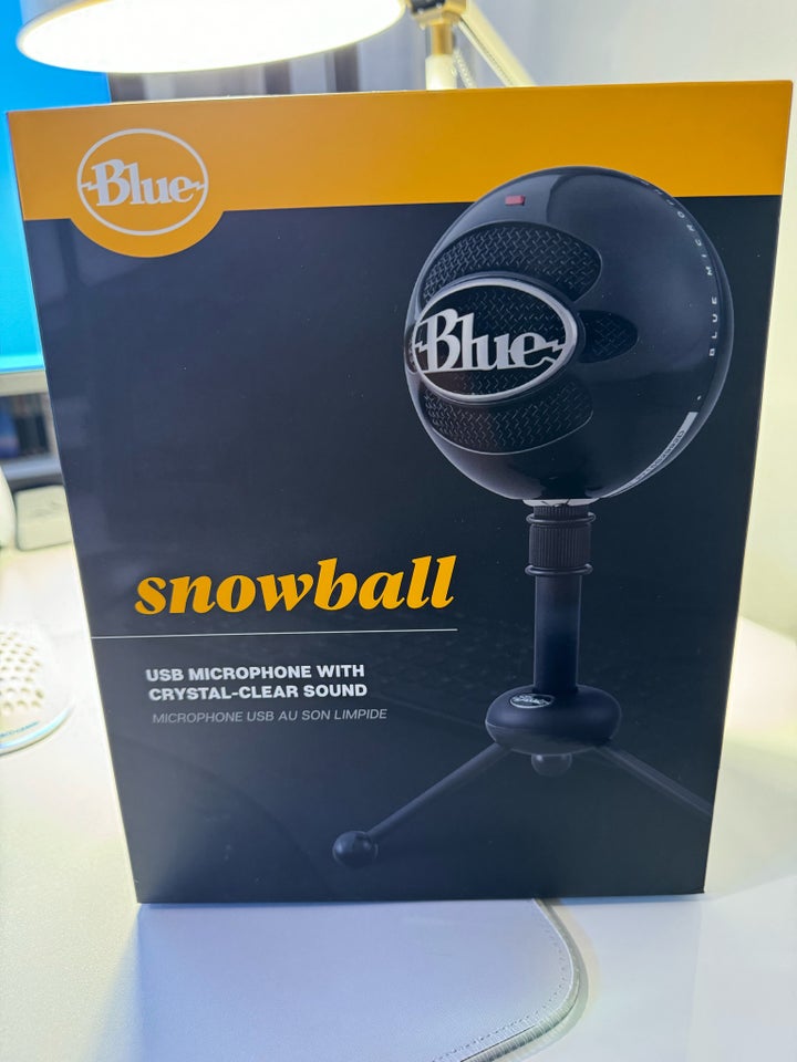 Mikrofon, Blue Snowball Gloss Black, Perfekt
