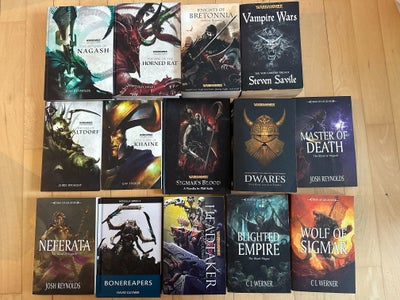 Diverse Warhammer bøger, Bogsamling, Sælger alle bøgerne på billedet, helst samlet.
Hver bog sælges 