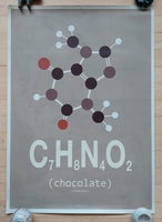 Plakat, motiv: Molekyler (chokolade), b: 50 h: 70