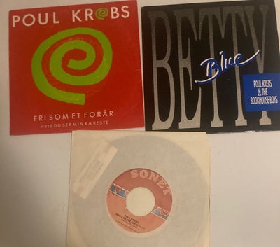 Single, Poul Krebs, fri som et forår. betty blue, man kan stå alene, Pop, Single, Poul Krebs, fri so