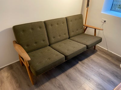 Sofa, træ, 3 pers. , Wegner, Original Wegner sofa - model GE240 Cigaren. 

Hynder er 5 år gamle med 