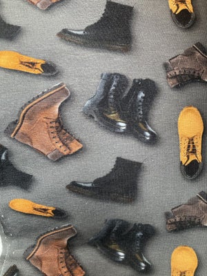 Stof, Jersey med sko og støvler – 160x270