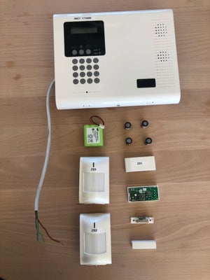 Døralarm, iConnect Control System, Villa alarm med sirene og GSM forbindelse, med to rumalarmer og e