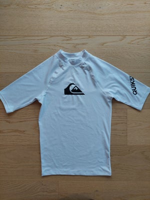 Badetøj, NY * hvid UV trøje / surf t-shirt, Quiksilver, str. 176, Str. 16 år / XL. Med korte ærmer.
