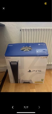 Playstation 5, Disk edition, Perfekt, Købt tilbage i start 2024, kom med bud og så finder vi ud af n