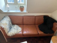 Smuk 3 personers læder sofa