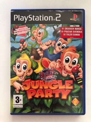Buzz ! Junior  - Jungle Party, PS2, anden genre, FAST PRIS - nej tak til bud 
