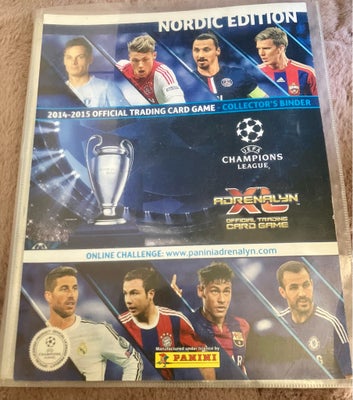 Samlekort, Panini fodboldkort, UEFA Champions leauge 
Nordic edition 2014-2015
PANINI Adrenalyn.

Or