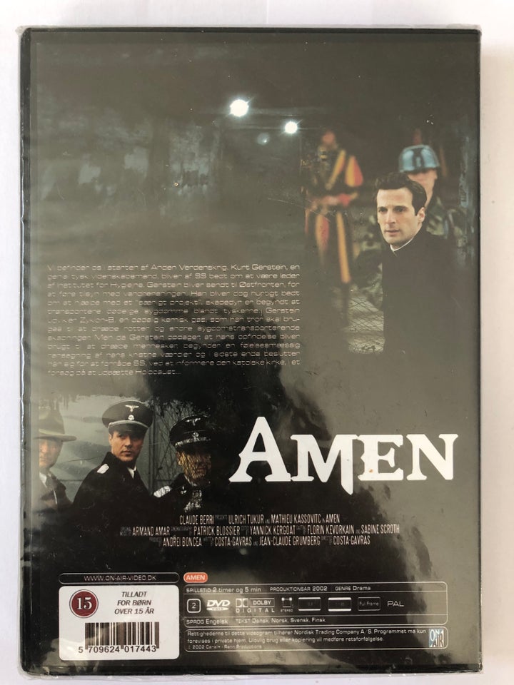 Amen, DVD, thriller