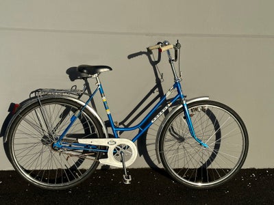 Damecykel,  Monark, 55 cm stel, 3 gear, Blå Monark MCB dame retrocykel. Denne svenske kvalitetscykel
