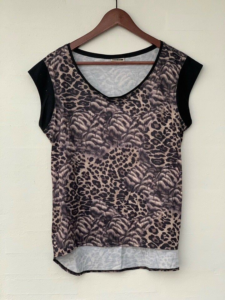 Top, Noisy May leopard top bluse str. L / Large, str. 40