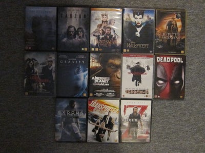 DVD, action, originale med danske undertekster.

The revenant
The legend og Tarzan
The huntsman wint