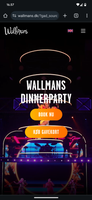 Wallmans dinnerparty 2 billetter til imorgen