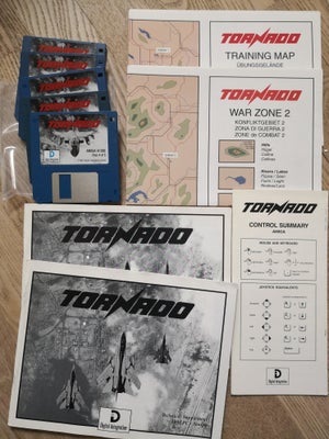 Tornado, Amiga 1200, Komplet, bortset fra kassen.
Spillet virker upåklageligt og kan installeres - D