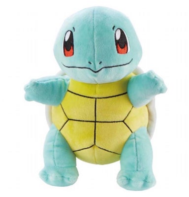 Bamser, Squirtle POKEMON bamse, 21 cm - som ny (ingen defekter) ÆGTE POKEMON.