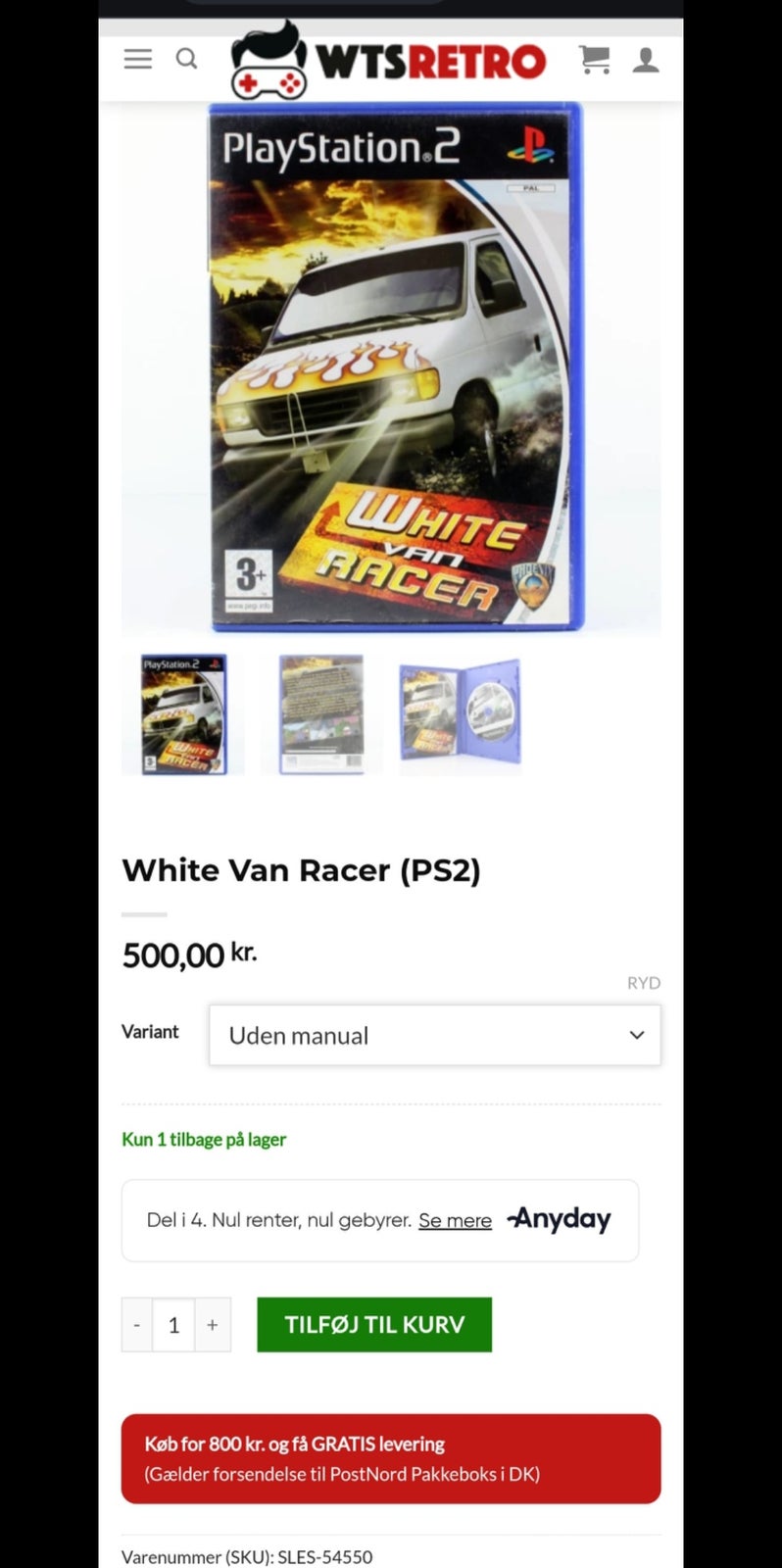 White Van Racer, PS2