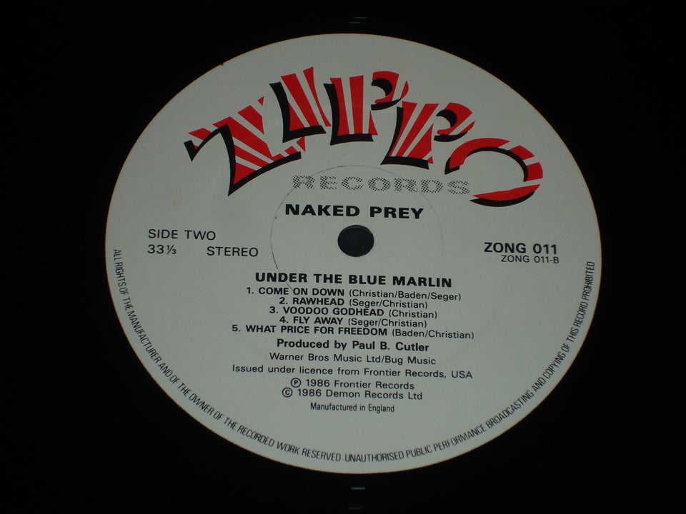 LP, Naked Prey, Under The Blue Marlin