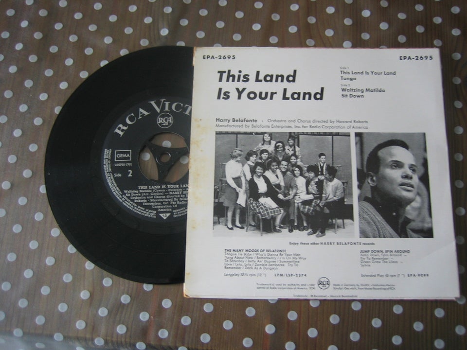EP, Harry belafonte, This land is you land