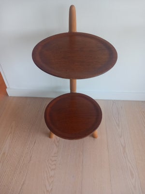 Sidebord, Edmund Jørgensen, teaktræ, Bord i teaktræ og bøgetræ. Designet af Edmund Jørgensen, Naksko
