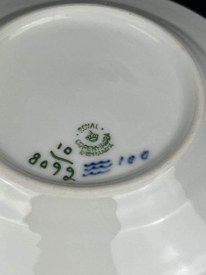 Porcelæn Kagetallerken  Blå