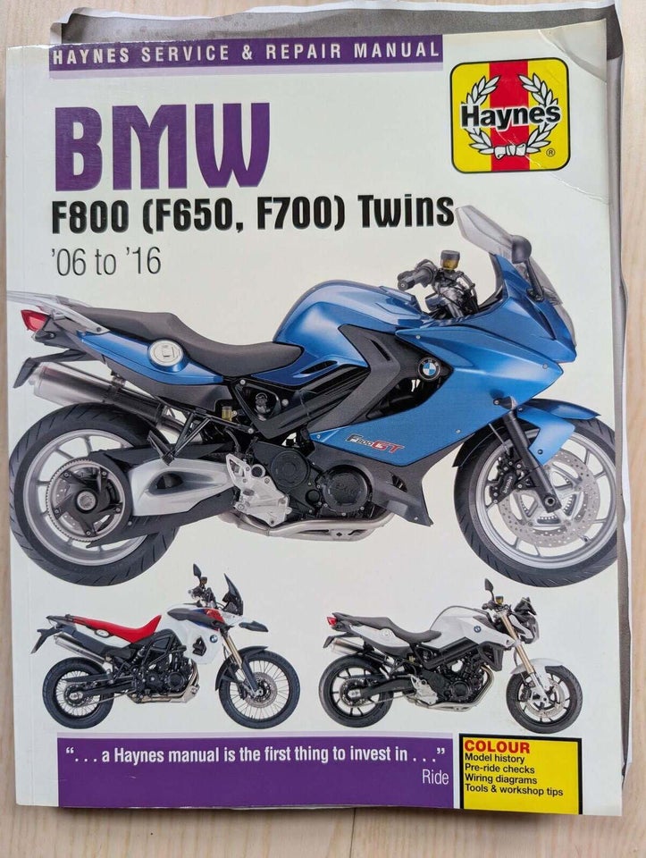 Haynes værksteds manual BMW F 800, Haynes, emne: