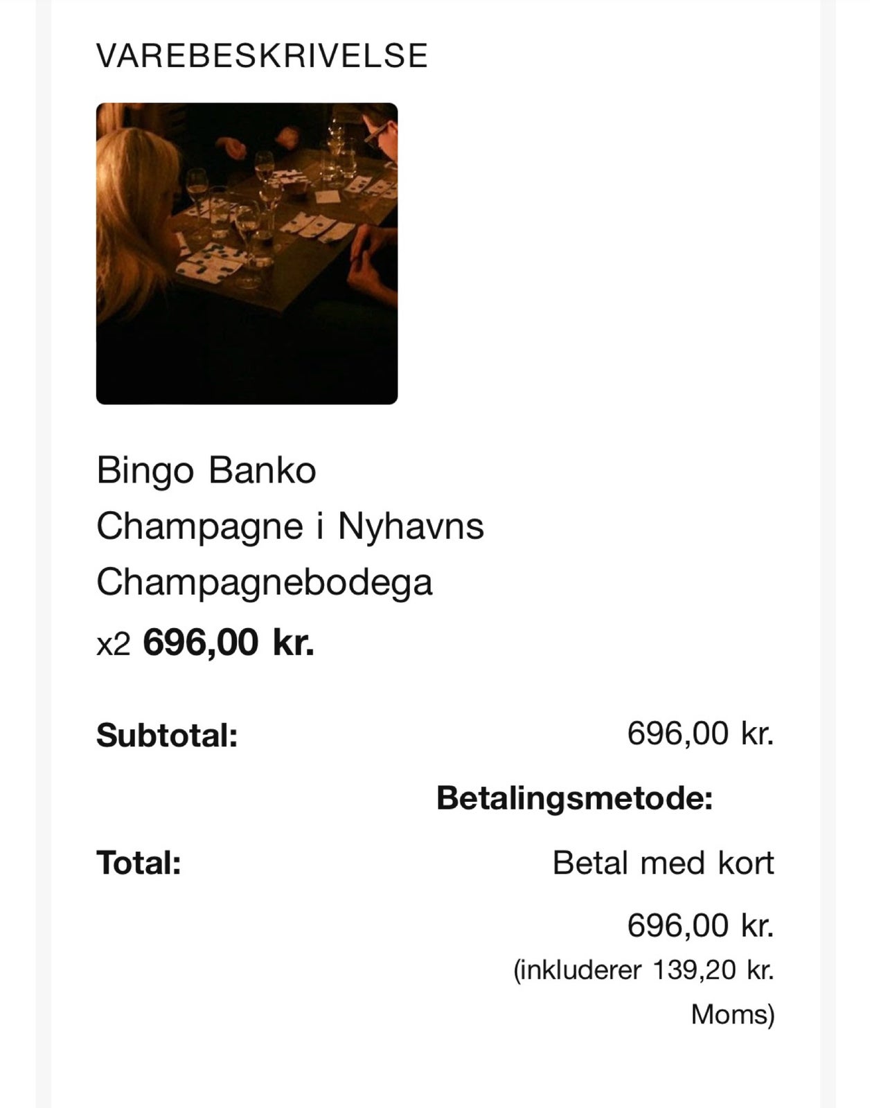 Champagnebingo, Champagnebingo , Nyhavn