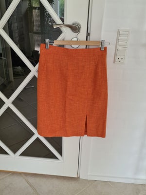 Nederdel - Pencilskirt - Ubrugt, str. 38, Jean Claire, Orange,  Orange, Smart nederdel fra Jean Clai