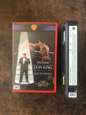 Anden genre, Don King only in America, Vhs Udlejningskassette. 1997. Danske undertekster. Dokumentar