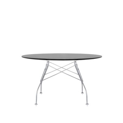 Spisebord, Kartell, 

Rund, sort højglans

Diameter: 130 cm.
Højde: 71 cm.

https://www.no-ga.com/dk