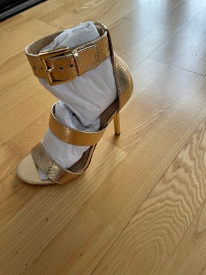 Sandaler, str. 35, Michael Kors,  Pale Gold,  Kombination af læder og tekstilfor,  Næsten som ny, Fe